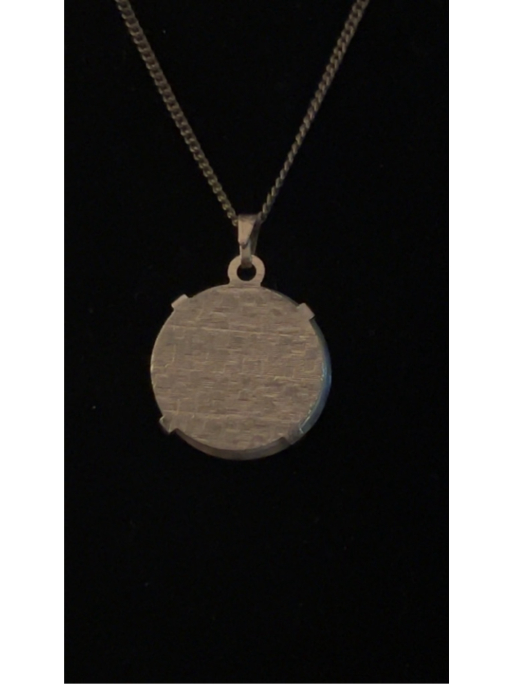 Unbranded Silver Iridescent Pendant Necklace One Size